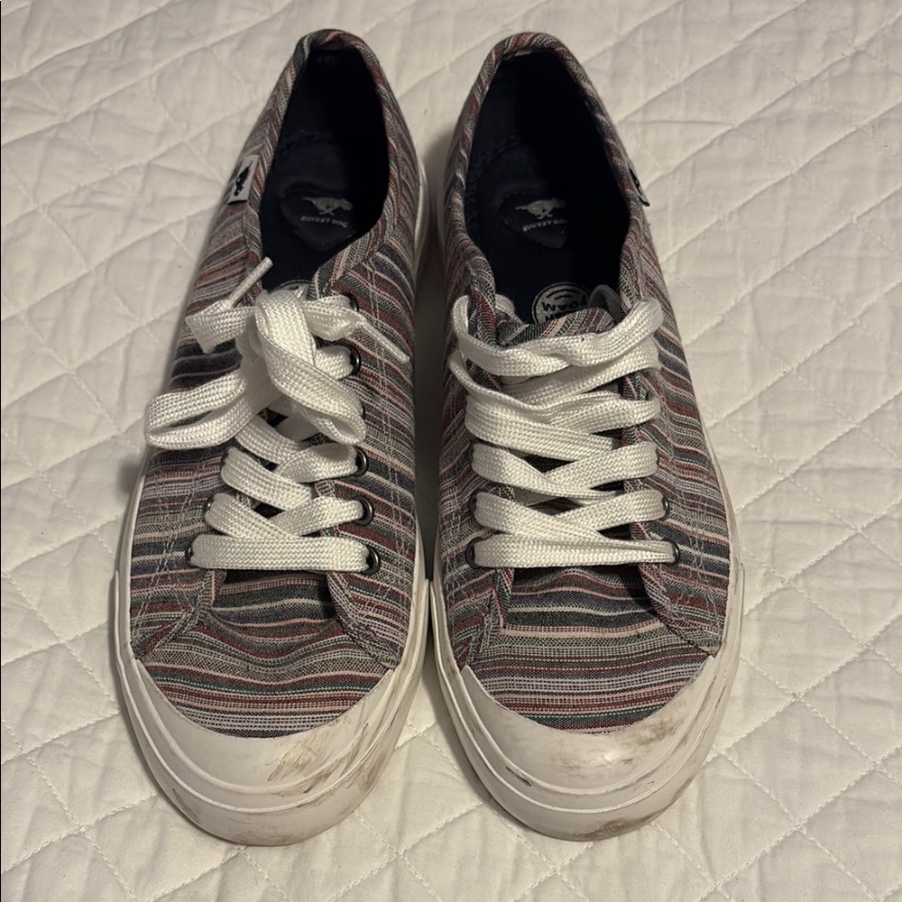 Rocket Dog Multicolor Striped Sneakers with White Laces